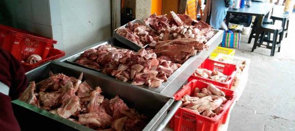 Carne en mal estado.