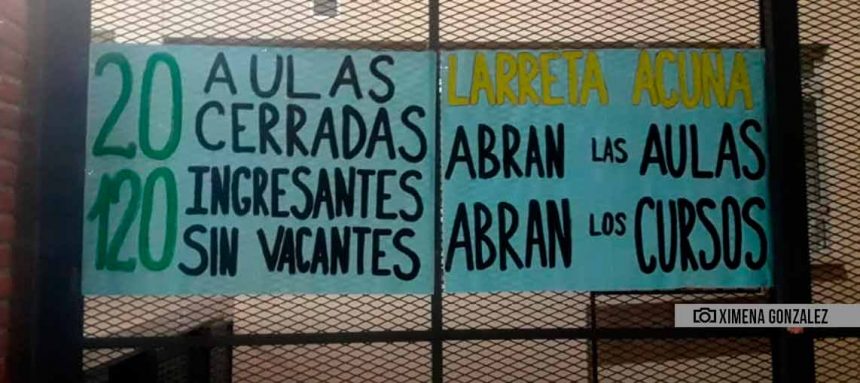 Protesta en el Yrurtia