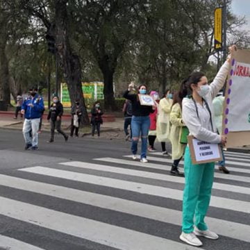 Paro y movilización de los trabajadores de los CeSAC