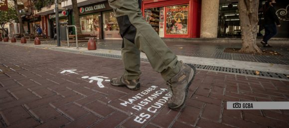 La Ciudad habilitó áreas peatonales transitorias