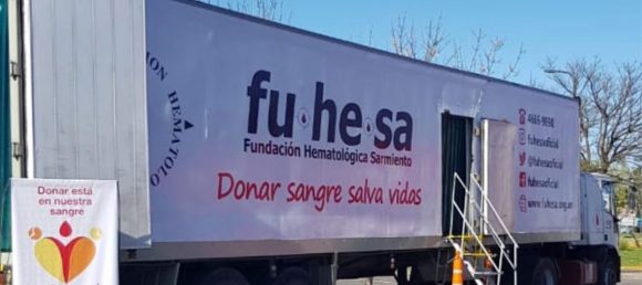 Campaña de donación de sangre en Parque Avellaneda