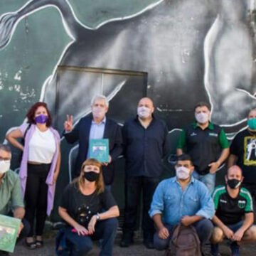 Funcionarios del Frente de Todos visitaron el Club Nueva Chicago