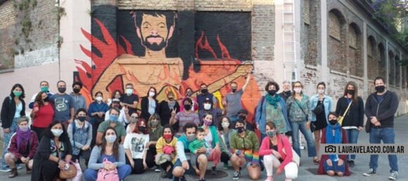 Mataderos: Declararon al mural de Gabo Ferro de interés cultural