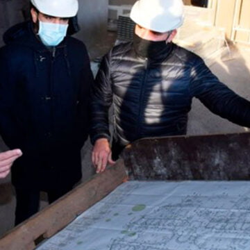 Funcionarios porteños visitaron las obras de la futura Comisaría Comunal 9