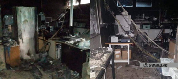 Se incendió el laboratorio del Hospital Santojanni
