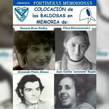 Baldosas por la Memoria en Vélez Sarsfield