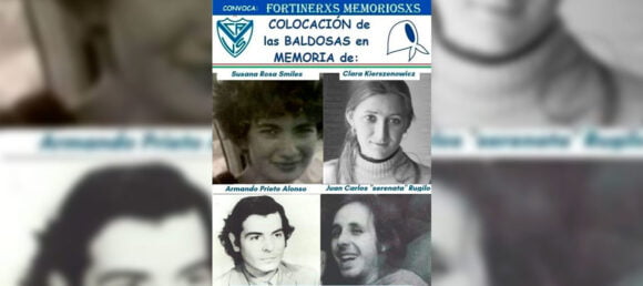 Baldosas por la Memoria en Vélez Sarsfield