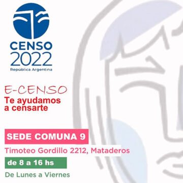 E-Censo 2022 en la Comuna 9