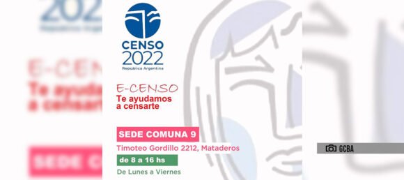 E-Censo 2022 en la Comuna 9