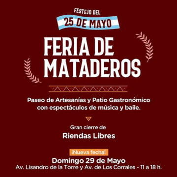 Feria de Mataderos: Se reprogramó el festejo del Día de la Patria