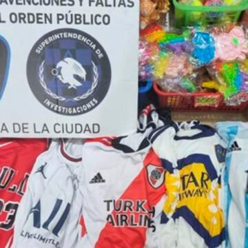 Incautaron cientos de artículos falsificados en Liniers