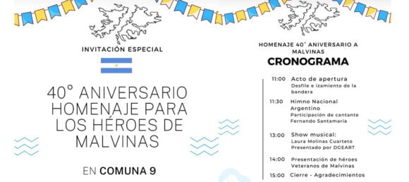 Se realizará un homenaje a los Veteranos y Caídos de Malvinas en Mataderos