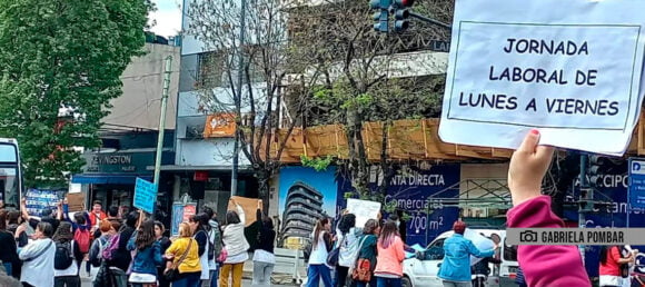 Docentes se manifestaron en Mataderos