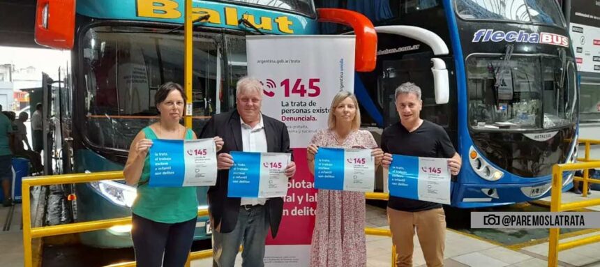 Capacitarán contra la trata de personas a trabajadores y choferes de la terminal de Liniers