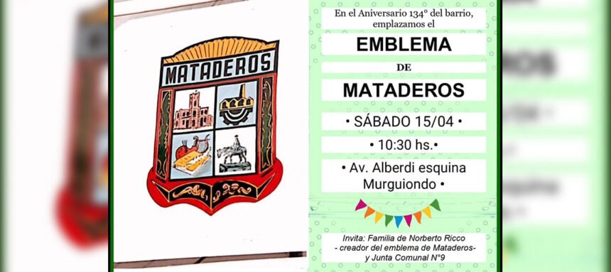 2506 Se emplazará el escudo de Mataderos