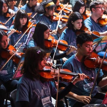 La Orquesta Infantil Juvenil de Cildañez participó del gran concierto en Tecnópolis