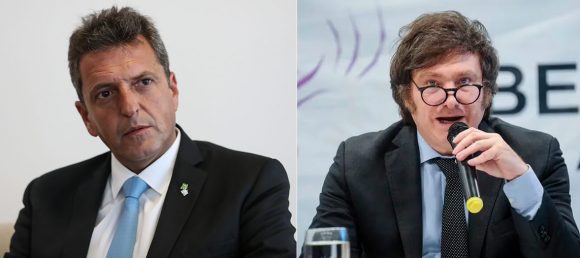 Sergio Massa y Javier Milei