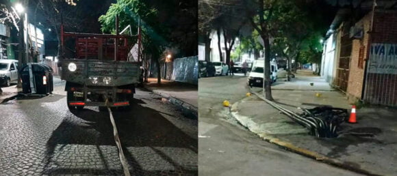 Mataderos: Cayó una banda de roba cables que que simulaban ser operarios