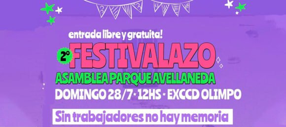 Llega el 2° Festivalazo de la Asamblea Parque Avellaneda