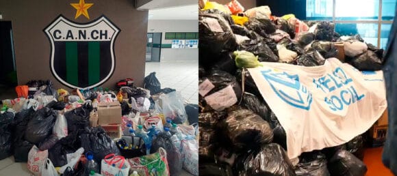 Vélez y Chicago se sumaron a la colecta por Bahía Blanca