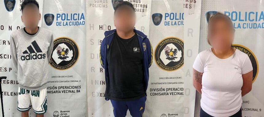 Arrestaron a tres narcos en Mataderos