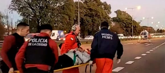 Múltiples choques en Mataderos movilizaron al SAME aéreo