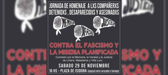 Jornada de homenaje a detenidos desaparecidos de Liniers, Mataderos y Villa Luro
