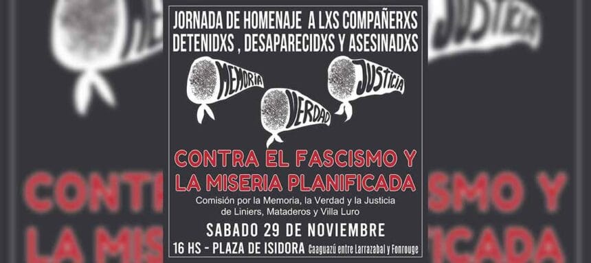 Jornada de homenaje a detenidos desaparecidos de Liniers, Mataderos y Villa Luro
