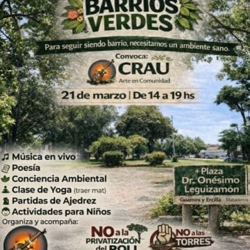 Mataderos: Llega el Festival Barrios Verdes