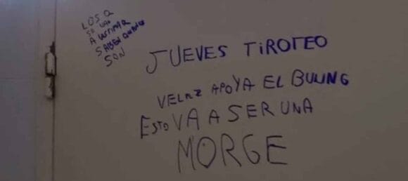 Preocupación por pintadas con amenazas de tiroteos en escuelas de la Comuna 9