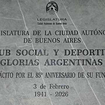Celebran al Glorias Argentinas en sus 85 años