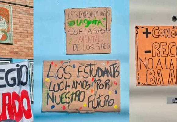 Estudiantes del Niní Marshall tomaron el colegio