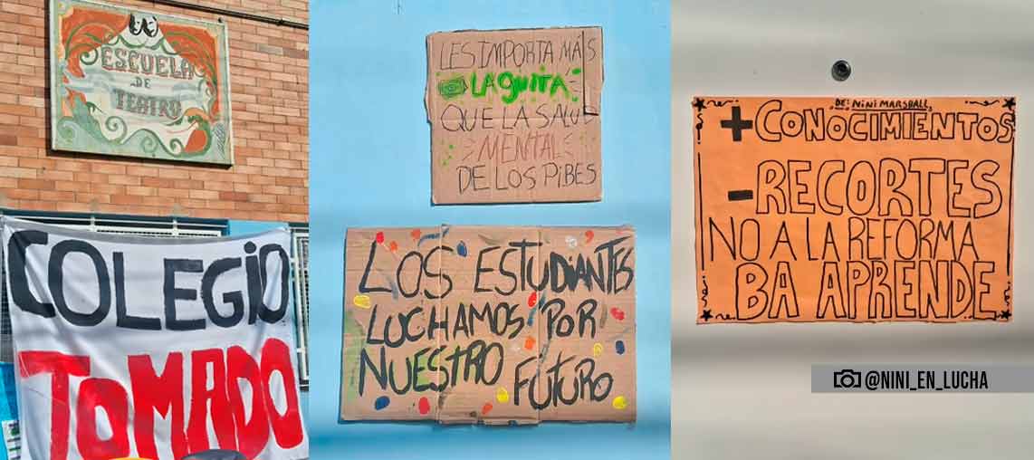 3153 Estudiantes del Niní Marshall tomaron el colegio