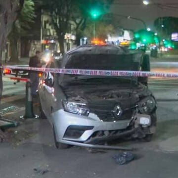 Mataderos: Persiguió a los ladrones que entraron en su casa y chocó